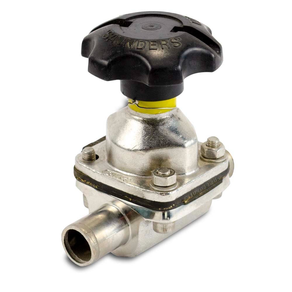 flange screwed butt weld Stainless Steel Pneumatic Diaphragm Valves, For AIR WATER GAS OIL STEAM
