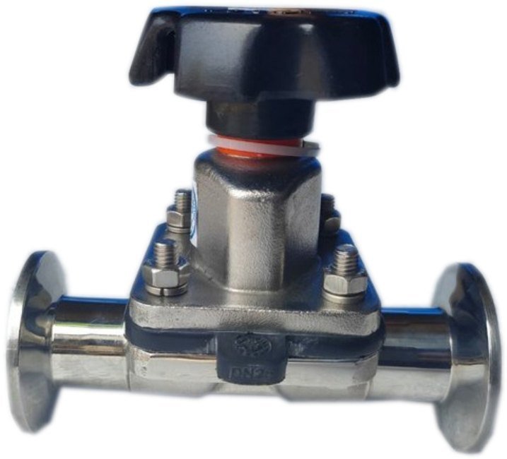 SS Manual Diaphragm Valve, Size: 4 Inch (l)