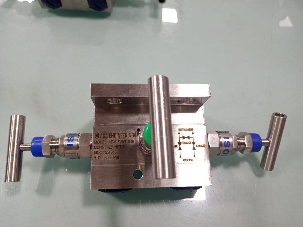 3 Way Manifold Valves T Type
