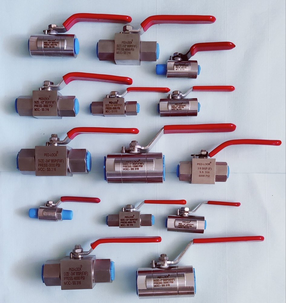PED-LOCK SS SHUT-OFF VALVES, For Industrial, 400BAR