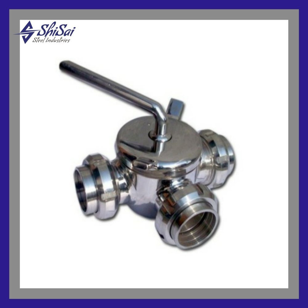 Znox Stainless Steel SS 3 Way Plug Valve, ss304 & ss316, Size: 0.5 To 3