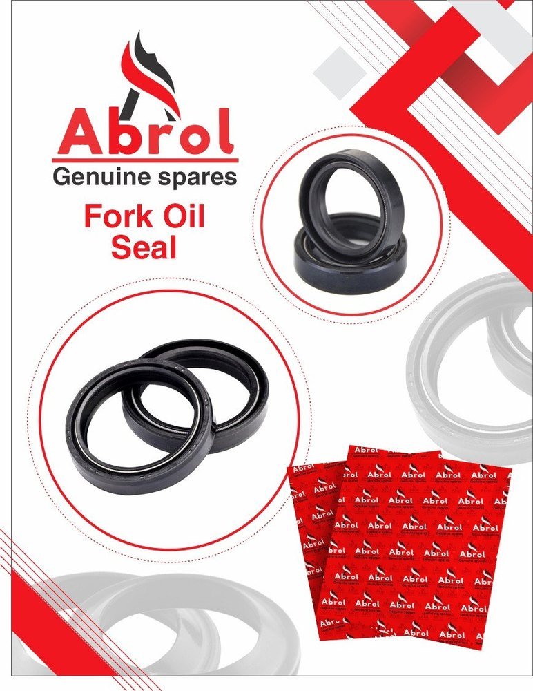 Abrol Rubber Front Fork Oil Seals, For Industrial, Packaging Type: Packet
