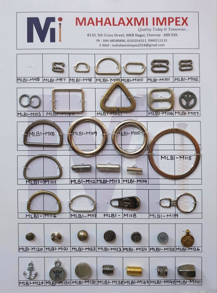Brass / Steel Metal O Rings, For Ladies Wear, Garments Wear, Packaging Type: Cover