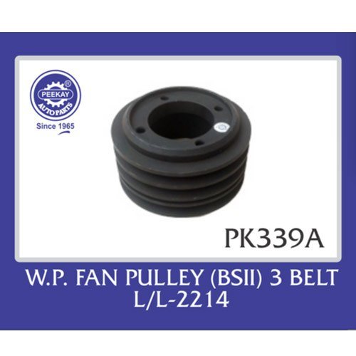 Peekay Rubber Water Pump Fan Pulley BSll 3 Belt For L/L-2214, Application: Leyland Truck Parts