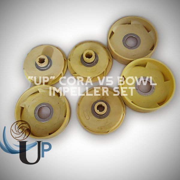 Plastic V5 UP Cora Bowl Impeller Set, Packaging Type: Box