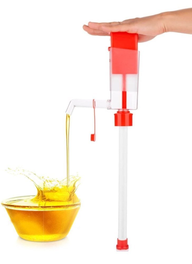 Plastic Kitchen Oil Pump Hand Operated Press Oil Pump Manual Oil Pump, For Home
