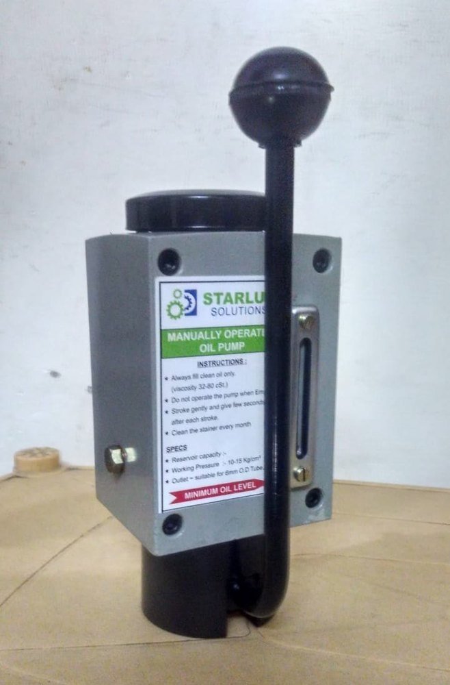 MS Manual Hand Operated Oil Lubrication Pump, Model Name/Number: Slht-600-5 Al