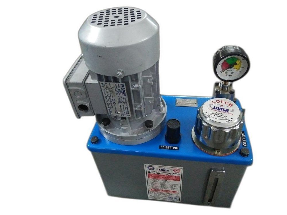 Mild Steel Motorised Lubrication Pump - Three Phase